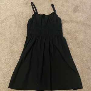 Black spaghetti strap dress